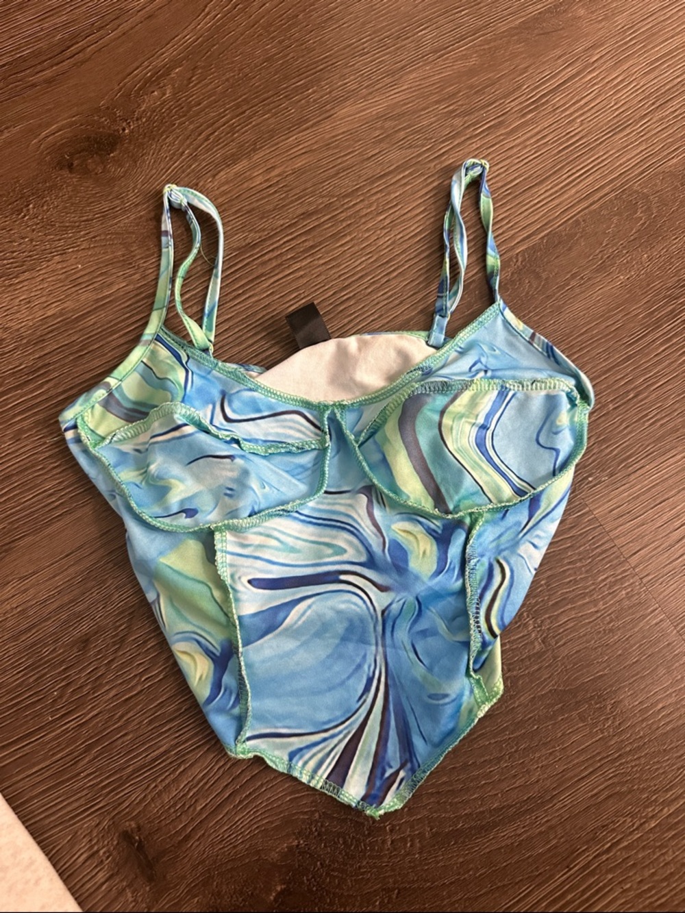 SHEIN Blue & Green Tank Top